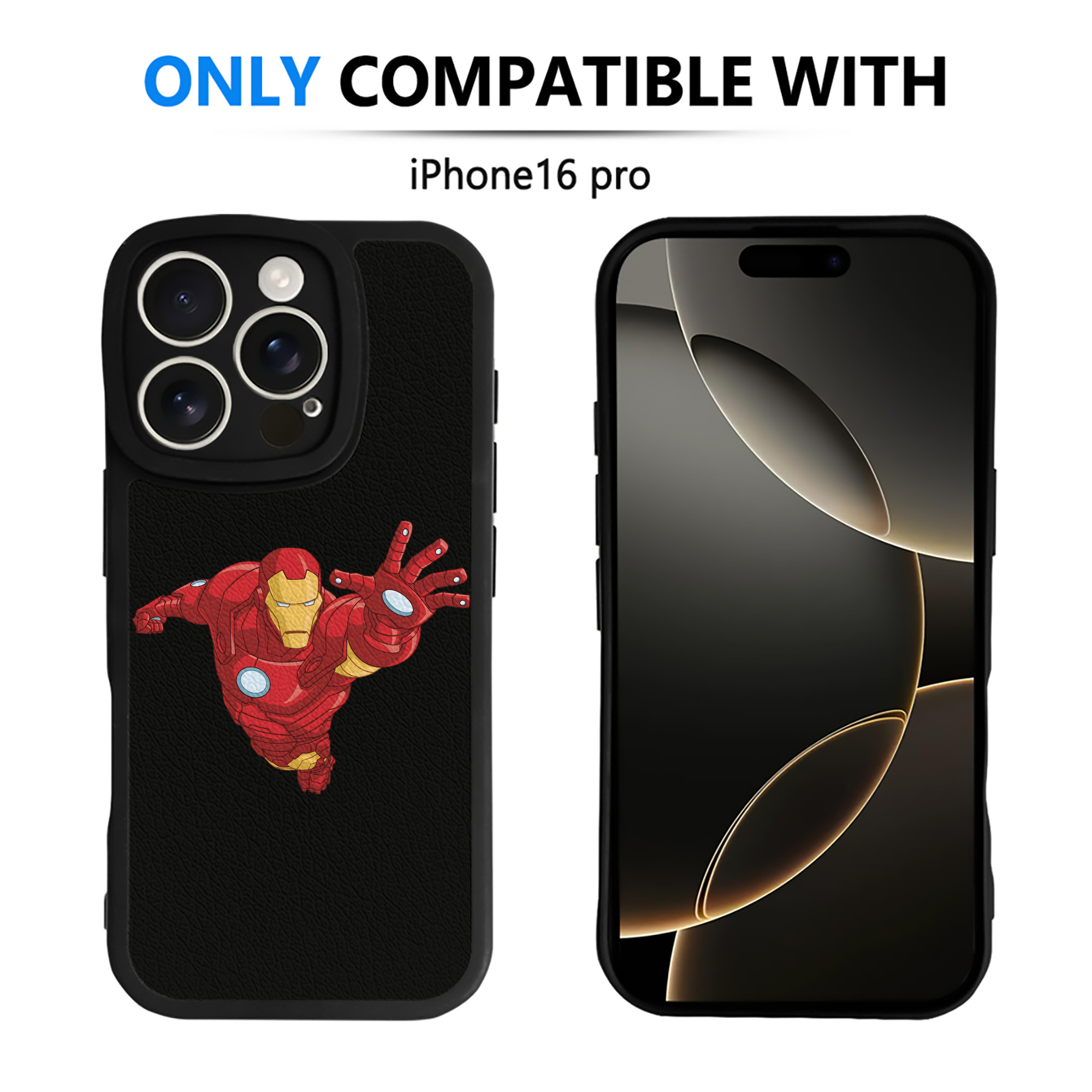 （画像用） アベンジャーズ The Avengers 【iPhone 16シリーズ対応】シリコンスマホケース（レザー調） 材質：シリコン